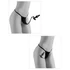 Kép 8/17 - HOOKUP Bowtie Bikini - akkus vibrációs bugyi szett (fekete)