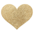 Kép 4/5 - Bijoux Indiscrets Flash - csillogó szív mellbimbómatrica (arany)